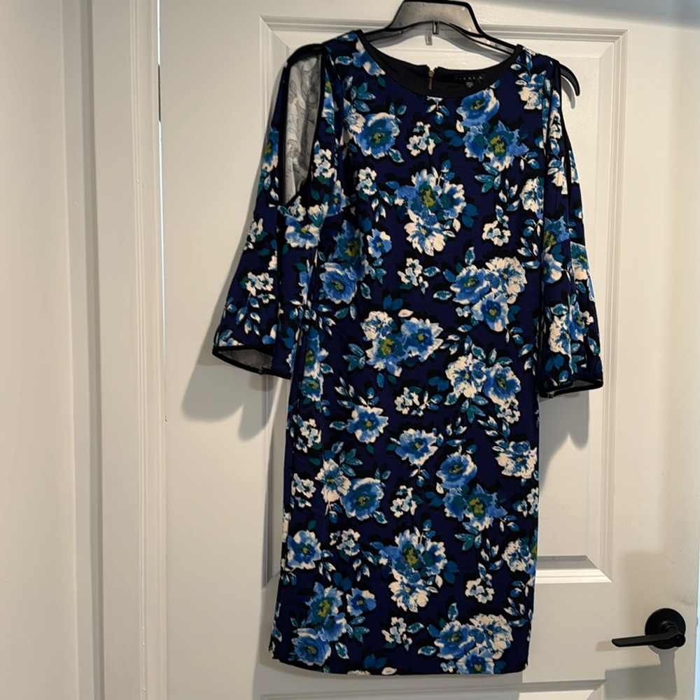 Tiana B blue flowers dress